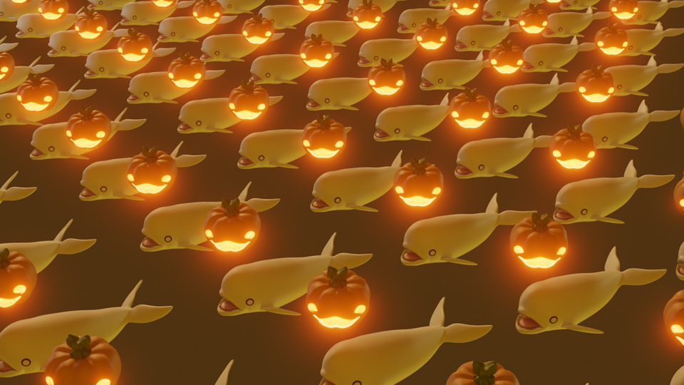 ハロウィンと聞いて無限にお菓子を強請りにくるスナメリ